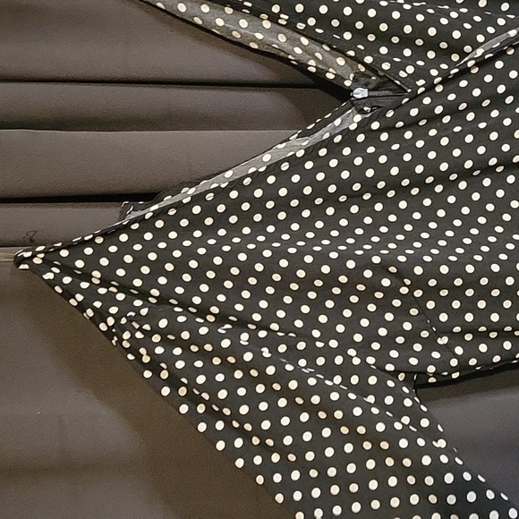 NWT Windsor Large Romper Short Polka Dot Long Sleeve Back Zip Ruffle - Picture 2 of 16